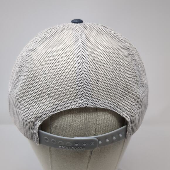 KWS Leasing Snapback Mesh Back Trucker Hat Blue Large Outdoor Richardson - Picture 6 of 10